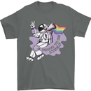 LGBT Astronaut Proud to Be Myself Mens T-Shirt Cotton Gildan Charcoal