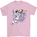 LGBT Astronaut Proud to Be Myself Mens T-Shirt Cotton Gildan Light Pink