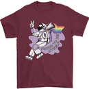 LGBT Astronaut Proud to Be Myself Mens T-Shirt Cotton Gildan Maroon