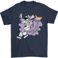 LGBT Astronaut Proud to Be Myself Mens T-Shirt Cotton Gildan Navy Blue