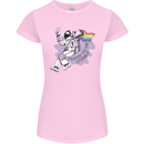 LGBT Astronaut Proud to Be Myself Womens Petite Cut T-Shirt Light Pink