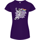 LGBT Astronaut Proud to Be Myself Womens Petite Cut T-Shirt Purple