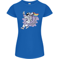 LGBT Astronaut Proud to Be Myself Womens Petite Cut T-Shirt Royal Blue