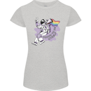 LGBT Astronaut Proud to Be Myself Womens Petite Cut T-Shirt Sports Grey