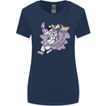 LGBT Astronaut Proud to Be Myself Womens Wider Cut T-Shirt Navy Blue