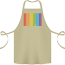 LGBT Barcode Gay Pride Day Awareness Cotton Apron 100% Organic Khaki