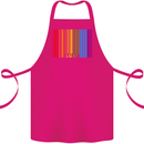 LGBT Barcode Gay Pride Day Awareness Cotton Apron 100% Organic Pink