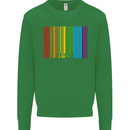 LGBT Barcode Gay Pride Day Awareness Mens Sweatshirt Jumper Irish Green