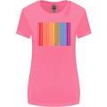 LGBT Barcode Gay Pride Day Awareness Womens Wider Cut T-Shirt Azalea