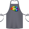 LGBT Bitten Lip Gay Pride Day Cotton Apron 100% Organic Steel