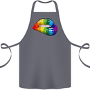 LGBT Bitten Lip Gay Pride Day Cotton Apron 100% Organic Steel