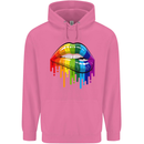 LGBT Bitten Rainbow Lip Gay Pride Day Childrens Kids Hoodie Azalea
