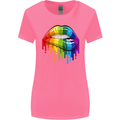 LGBT Bitten Rainbow Lip Gay Pride Day Womens Wider Cut T-Shirt Azalea