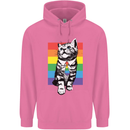 LGBT Cat Gay Pride Day Awareness Mens 80% Cotton Hoodie Azelea