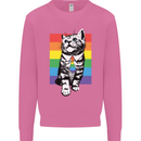 LGBT Cat Gay Pride Day Awareness Mens Sweatshirt Jumper Azalea