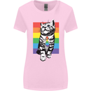 LGBT Cat Gay Pride Day Awareness Womens Wider Cut T-Shirt Light Pink