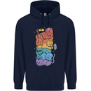 LGBT Cats Childrens Kids Hoodie Navy Blue