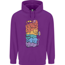 LGBT Cats Childrens Kids Hoodie Purple