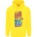 LGBT Cats Childrens Kids Hoodie Yellow