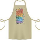 LGBT Cats Cotton Apron 100% Organic Khaki