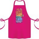 LGBT Cats Cotton Apron 100% Organic Pink
