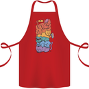 LGBT Cats Cotton Apron 100% Organic Red