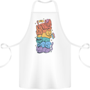 LGBT Cats Cotton Apron 100% Organic White