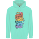LGBT Cats Mens 80% Cotton Hoodie Peppermint