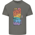 LGBT Cats Mens Cotton T-Shirt Tee Top Charcoal