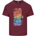 LGBT Cats Mens Cotton T-Shirt Tee Top Maroon