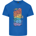 LGBT Cats Mens Cotton T-Shirt Tee Top Royal Blue