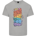 LGBT Cats Mens Cotton T-Shirt Tee Top Sports Grey