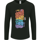 LGBT Cats Mens Long Sleeve T-Shirt Black