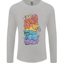 LGBT Cats Mens Long Sleeve T-Shirt Sports Grey
