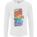 LGBT Cats Mens Long Sleeve T-Shirt White