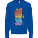 LGBT Cats Mens Sweatshirt Jumper Royal Blue