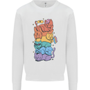 LGBT Cats Mens Sweatshirt Jumper White