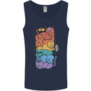 LGBT Cats Mens Vest Tank Top Navy Blue