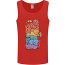 LGBT Cats Mens Vest Tank Top Red