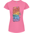 LGBT Cats Womens Petite Cut T-Shirt Azalea