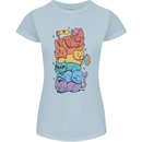 LGBT Cats Womens Petite Cut T-Shirt Light Blue