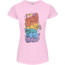 LGBT Cats Womens Petite Cut T-Shirt Light Pink