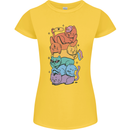 LGBT Cats Womens Petite Cut T-Shirt Yellow