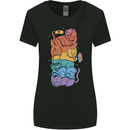 LGBT Cats Womens Wider Cut T-Shirt Black
