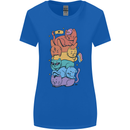 LGBT Cats Womens Wider Cut T-Shirt Royal Blue