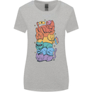 LGBT Cats Womens Wider Cut T-Shirt Sports Grey