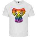 LGBT Elephant Gay Pride Day Awareness Kids T-Shirt Childrens White