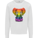 LGBT Elephant Gay Pride Day Awareness Mens Sweatshirt Jumper White