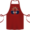 LGBT Find Your Peace Gay Pride Day Cotton Apron 100% Organic Maroon