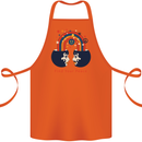 LGBT Find Your Peace Gay Pride Day Cotton Apron 100% Organic Orange